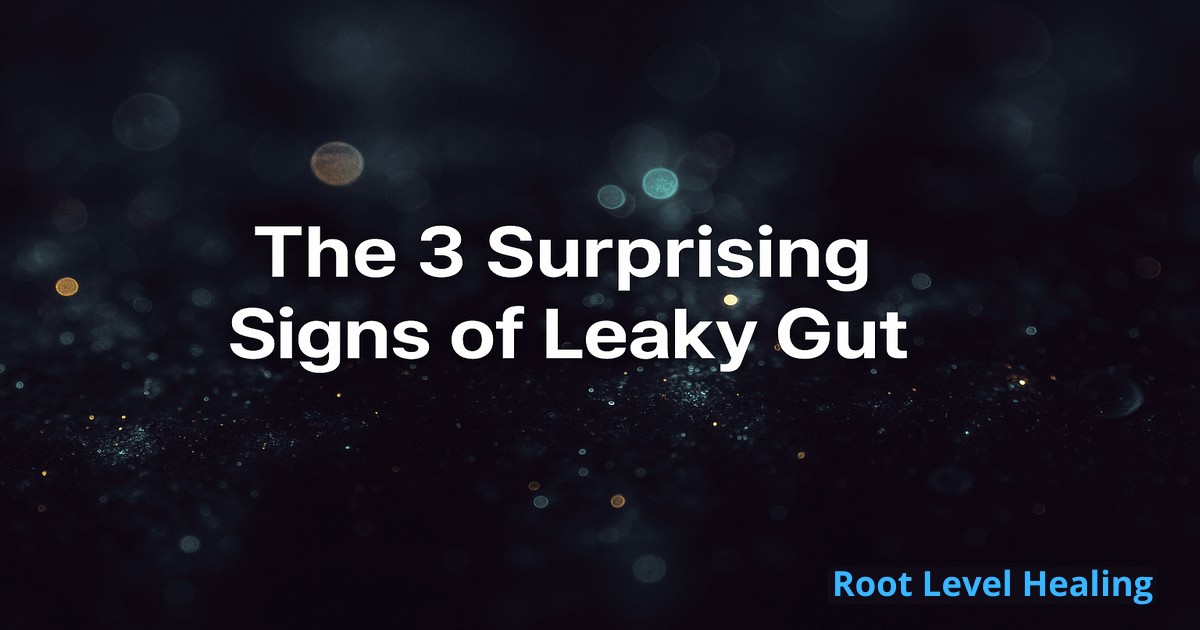 An illustration showing a damaged gut lining with particles leaking out into the bloodstream.