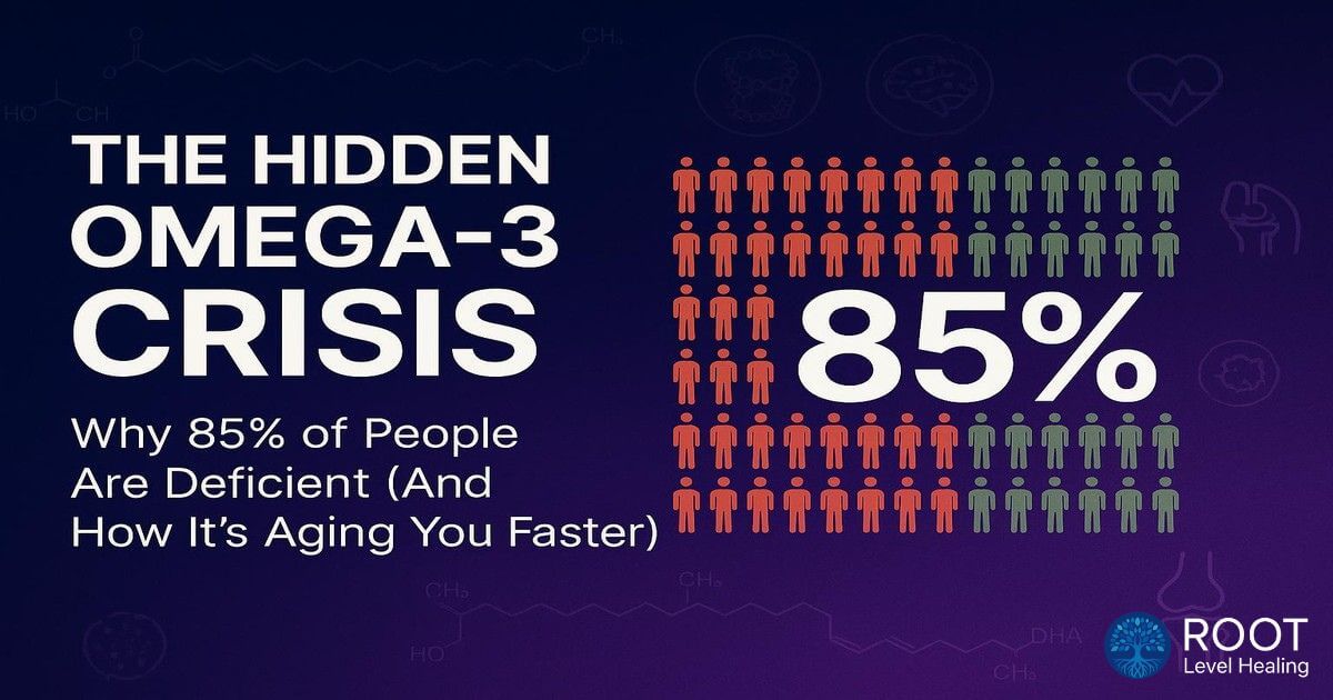 The Hidden Omega-3 Crisis: Why 85% of People Are Deficient (And How It's Aging You Faster)